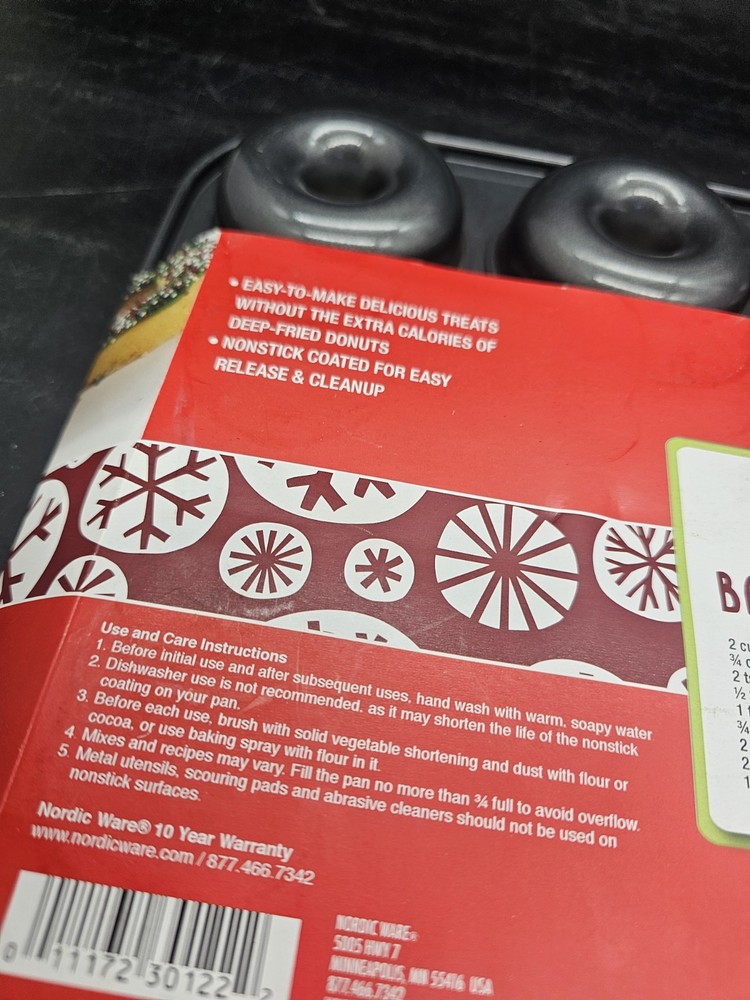 Nordic Ware 12 Mini Donuts Baking Pan Dozen