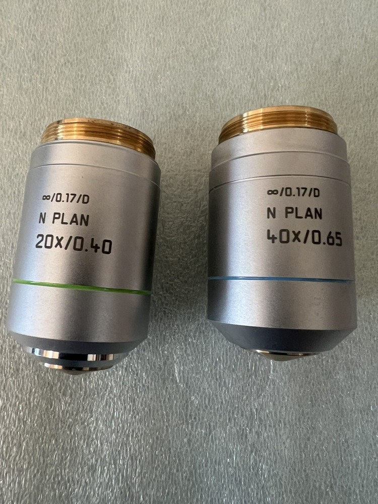 Leica N Plan 20x /.40 Infinity & 40X 0.65 Microscope Objectives
