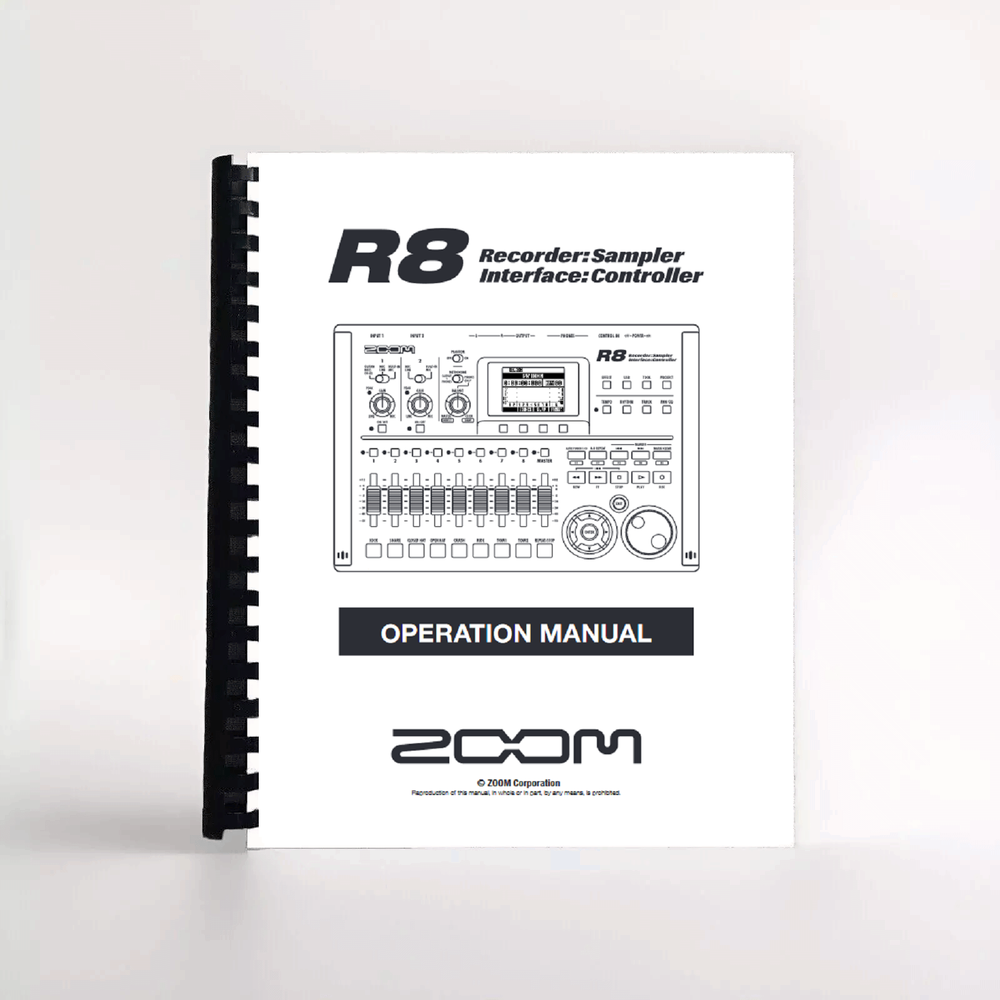Zoom R8 Operation Manual