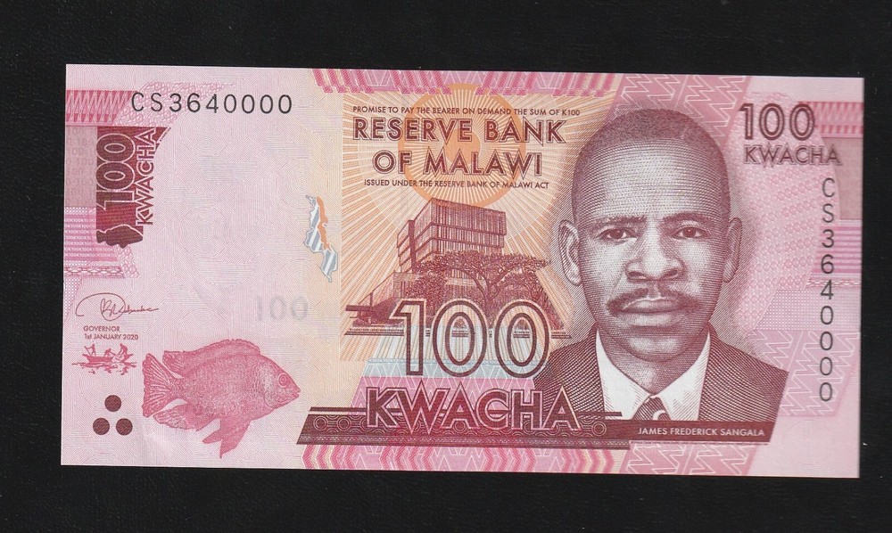Malawi 100 Kwacha 2020 P 65 UNC