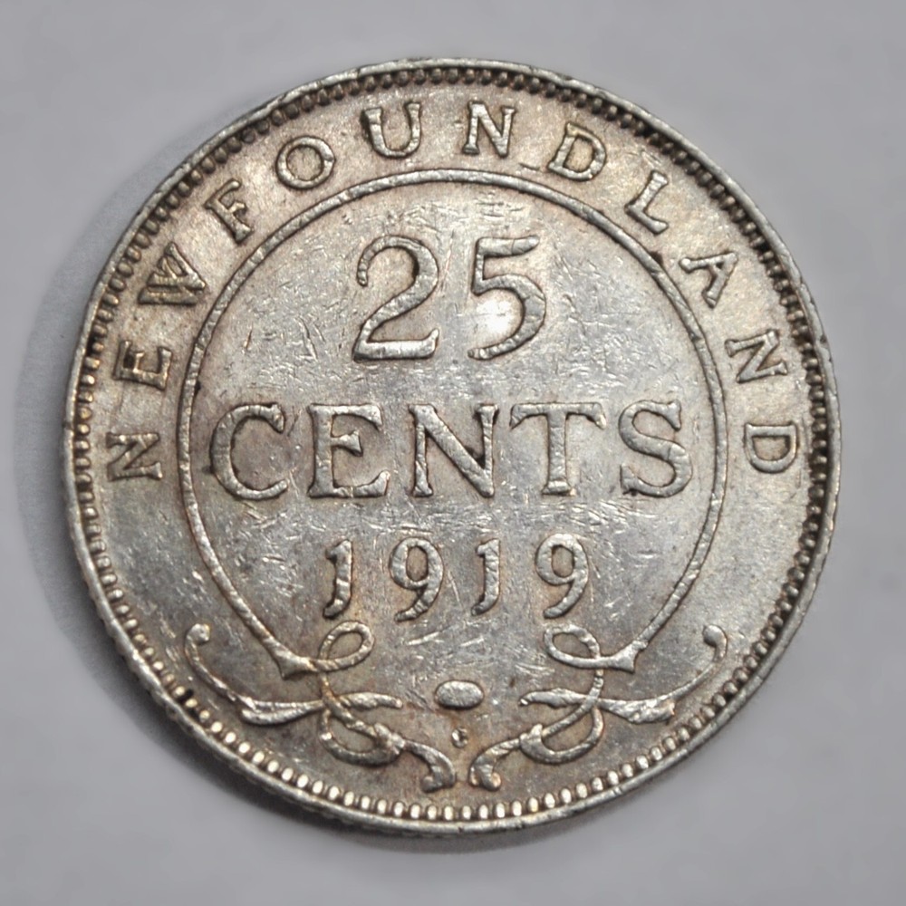 1919-c Newfoundland 25 cents