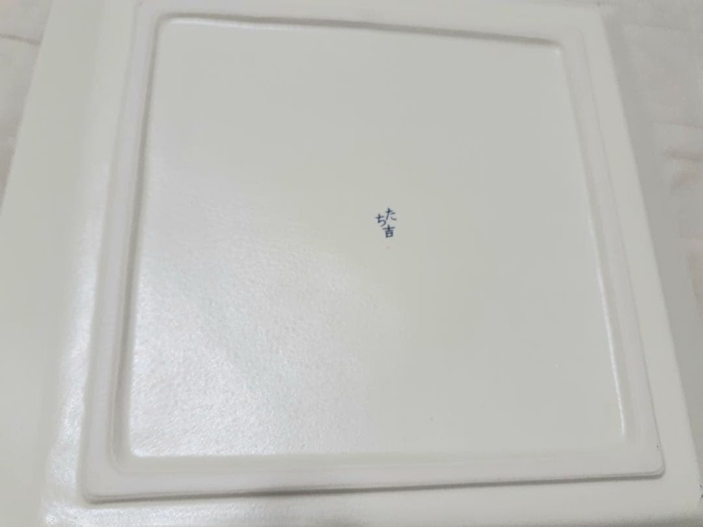 Tachikichi Square Plate 25cm Pair Set