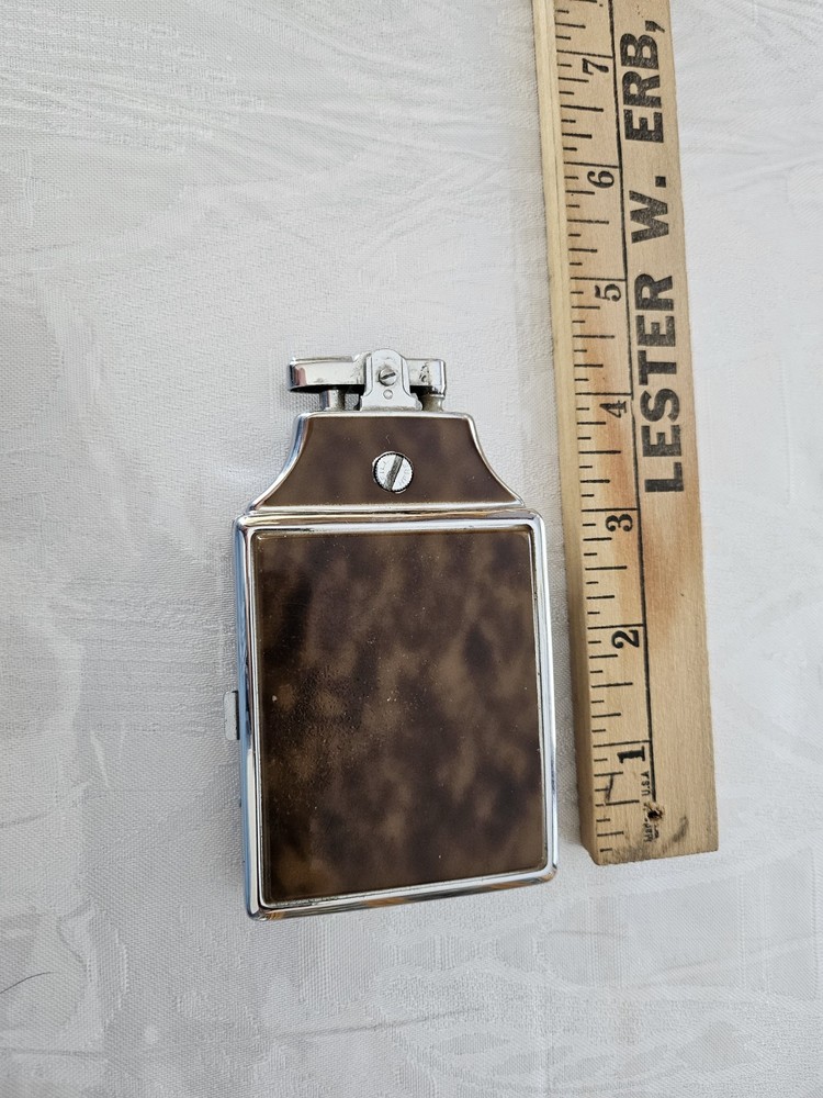 Old Art Deco RONSON Cigarette Case & Lighter Engrave Initials BG & Personalized