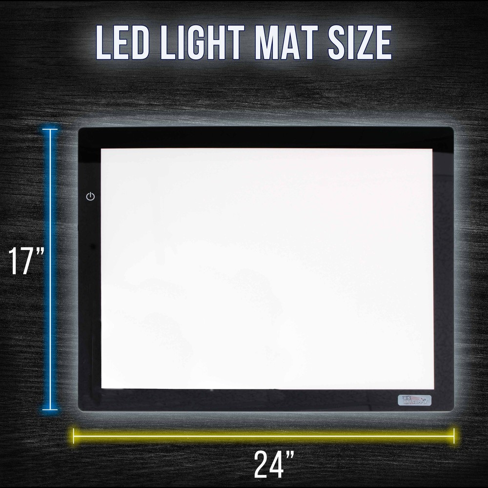 Lightmaster 17" x24" (A2) Light Box 12V Ultra-Thin Profile 110V AC Power Adapter