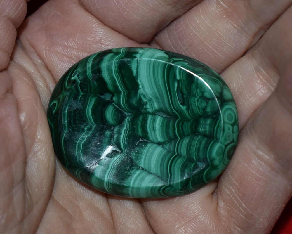 Malachite Worry Stone #1