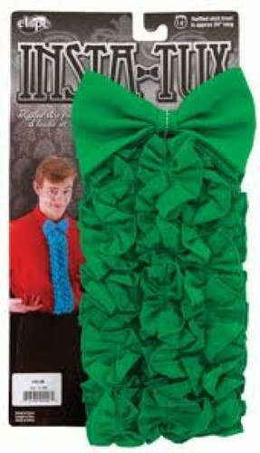 Tuxedo Shirt Front Kit With Matching Bow Tie Ruffled Button Panel & Tie Asst.