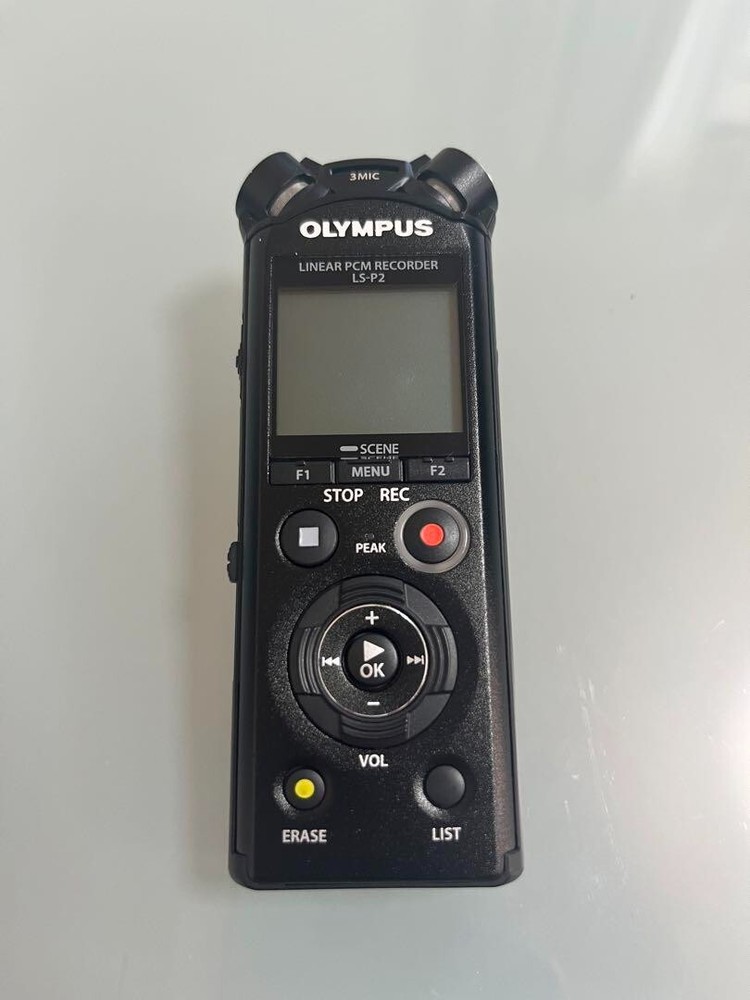OLYMPUS Linear PCM Recorder 8GB LS-P2 Black LS-P2 BLK used