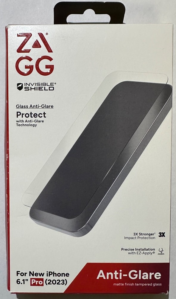 ZAGG Glass Anti-Glare Matte Screen Protector for Apple iPhone 15 Pro (6.1")
