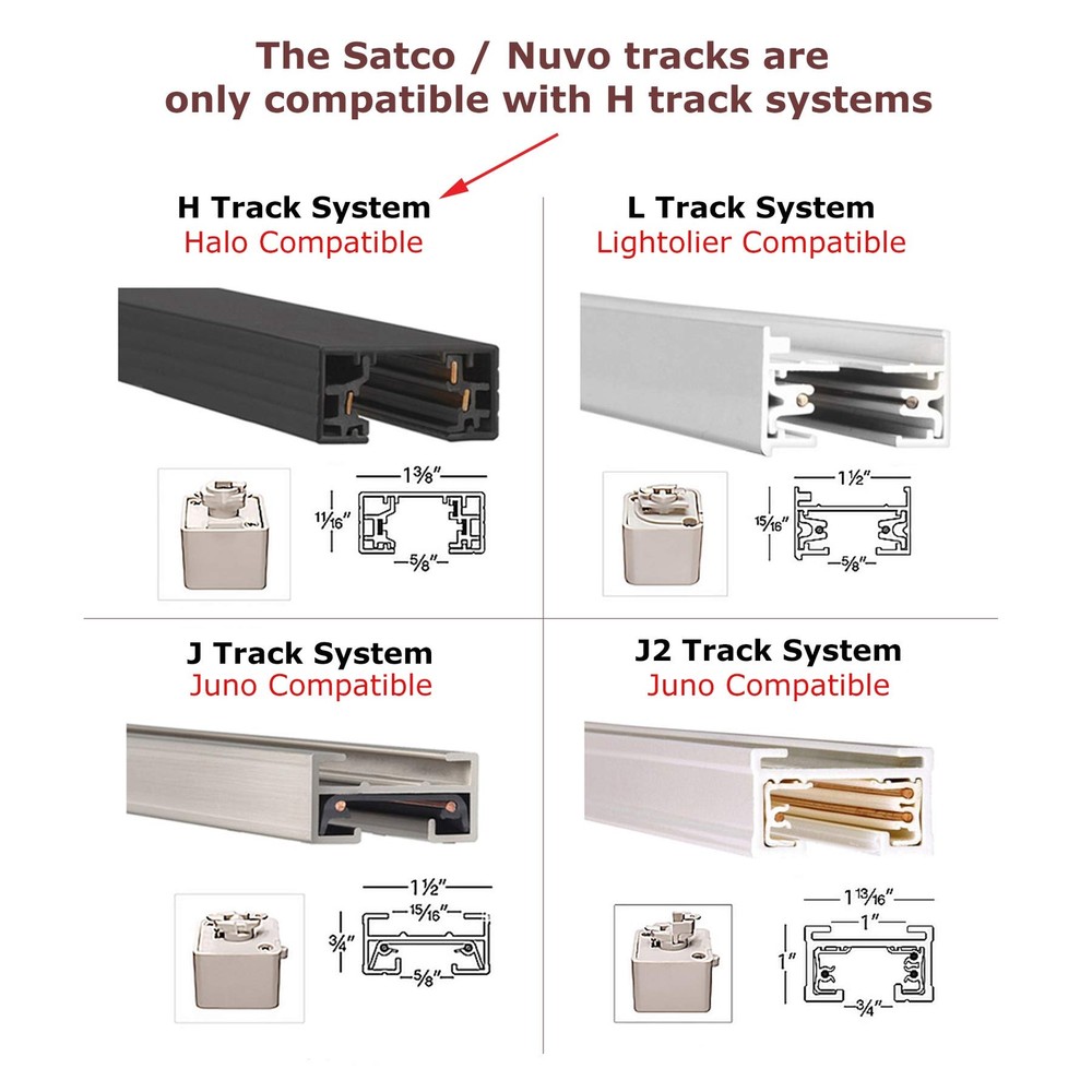 NUVO TR128 6 Track, Brushed Nickel