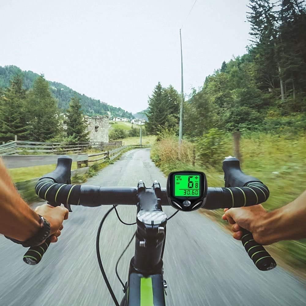 Cycle Performance Tracker: Waterproof Bike Computer with Backlight and Auto Wake