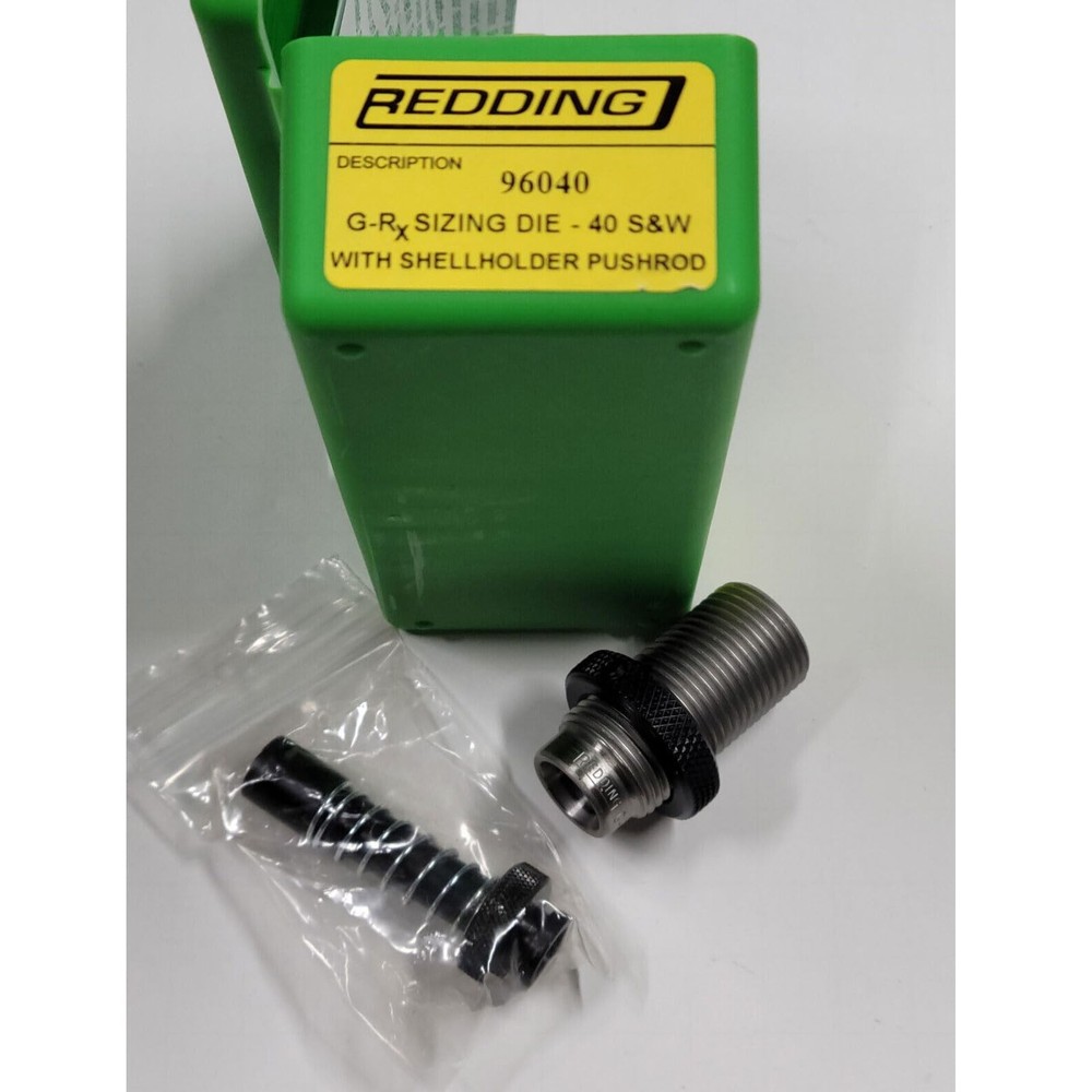 Redding Reloading 40 S&W G-RX Push Thru Base Sizing Die - Durable Steel