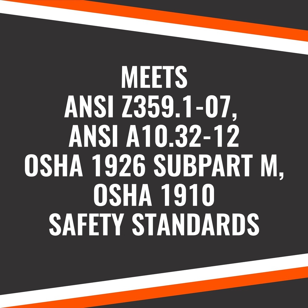 Malta Dynamics 18” D-Ring Extender with Snap Hook for Fall Protection and Roo...