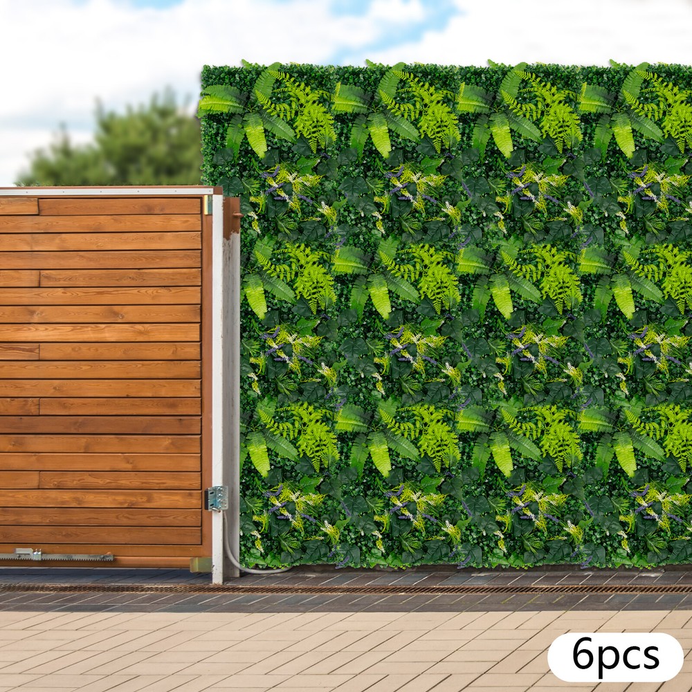 6PCS Greenery Walls, Artificial Greenery Wall, Artificial Grass Backdrop Wall