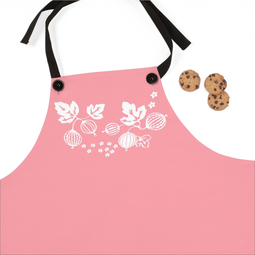 Retro Gooseberry Pyrex Apron - Vintage Pink Pyrex Kitchen Accessory