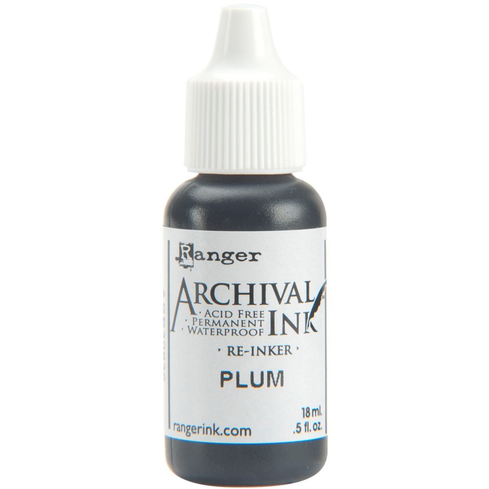 Ranger ARR5-30836 Archival Pad Re-Inker .5oz-Plum