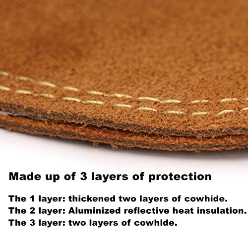 Welding Hand Shield High Temperature Resistant Hand Pad Leather Heat Shield