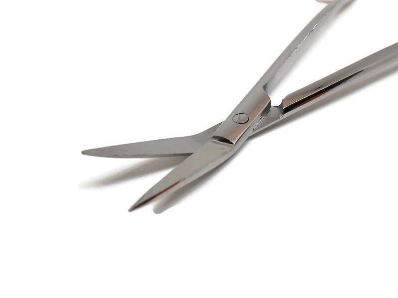 Dean Scissors 6-1/2" Embroidery Scissors Curved Blade
