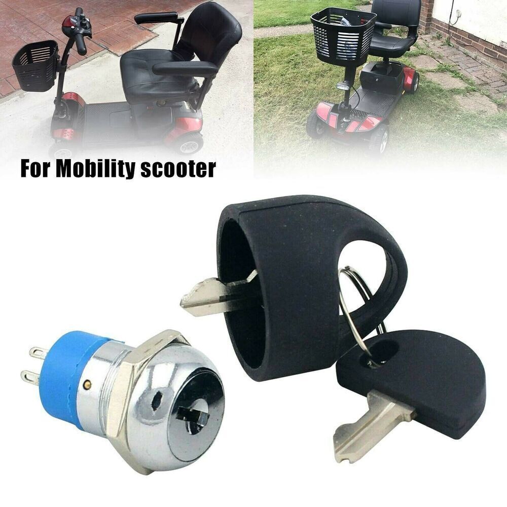 Replacement Mobility Scooter Spare Start On/Off Ignition Switch 2 Keys FOR-PRIUU