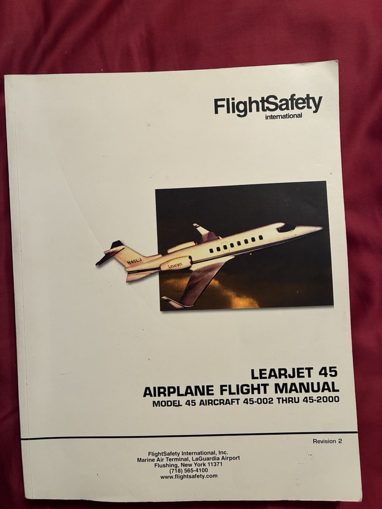 Learjet 45  Airplane Flight Manual Training Manual