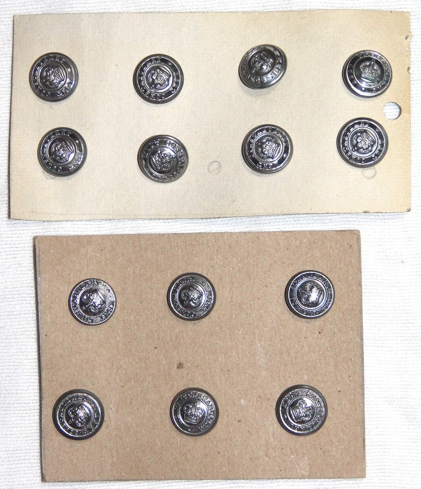 SET OF 14 ORIGINAL BRITISH KENT CONSTABULARY UNIFORM BUTTONS