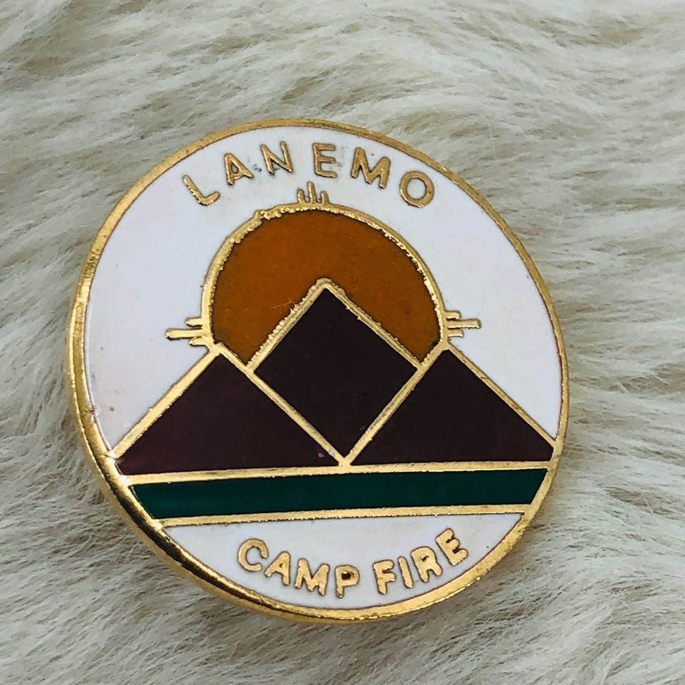 Camp Fire New Mexico LANEMO Enamel Lapel Pin