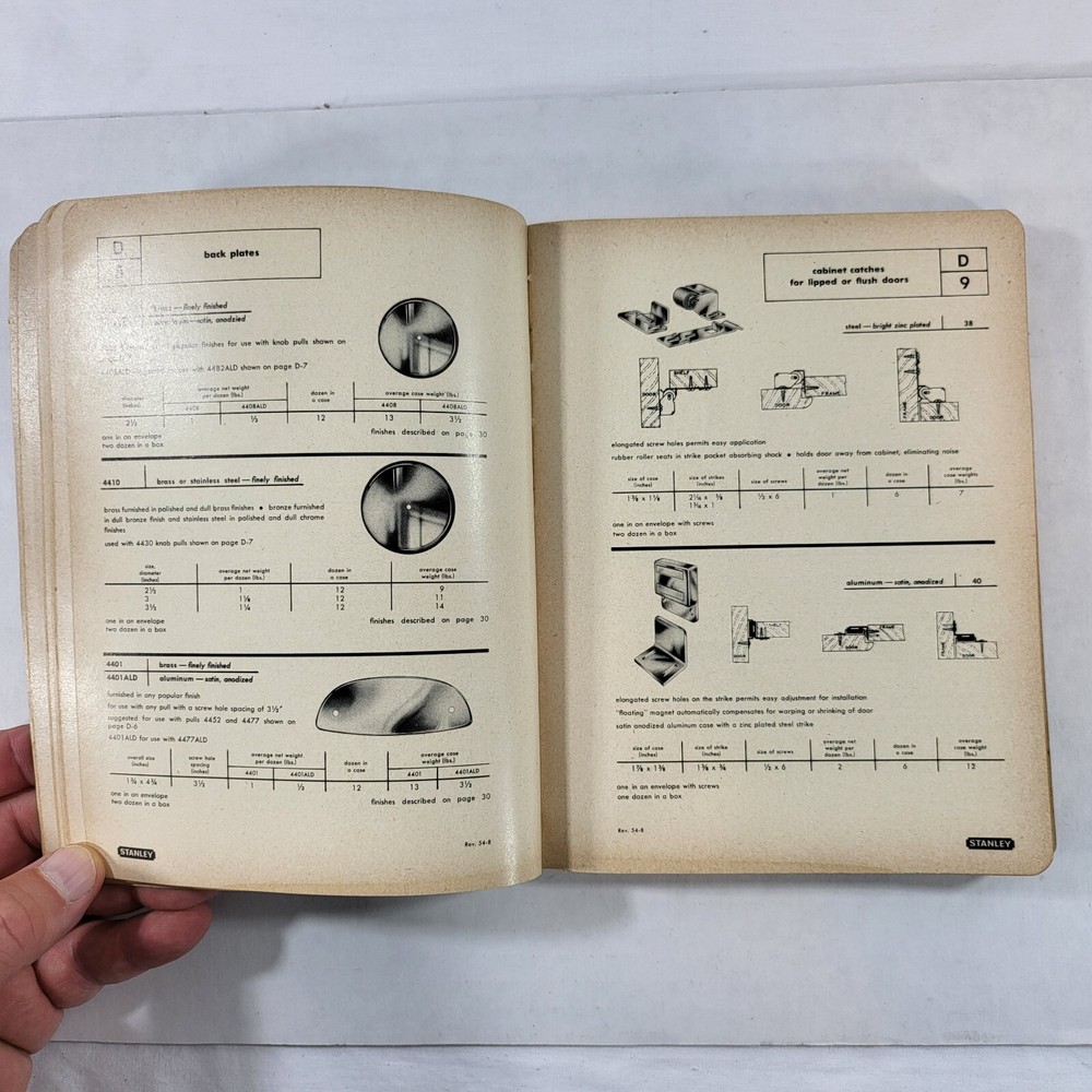 1950's Stanley Hardware Catalog No 71