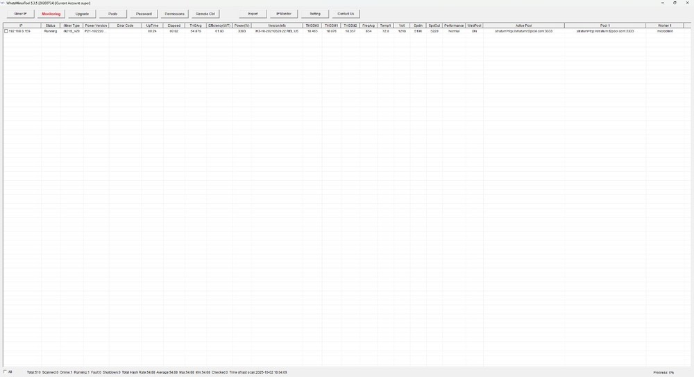 Whatsminer M21S 55TH