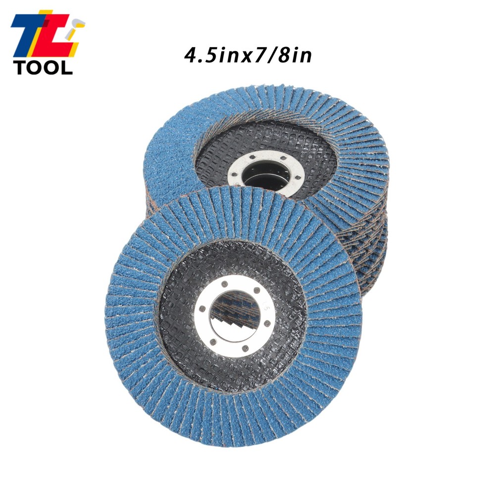 20 Pack Ceramic Flap Discs 60 Grit 4-1/2" x 7/8 Inch Type 29 for Angle Grinder