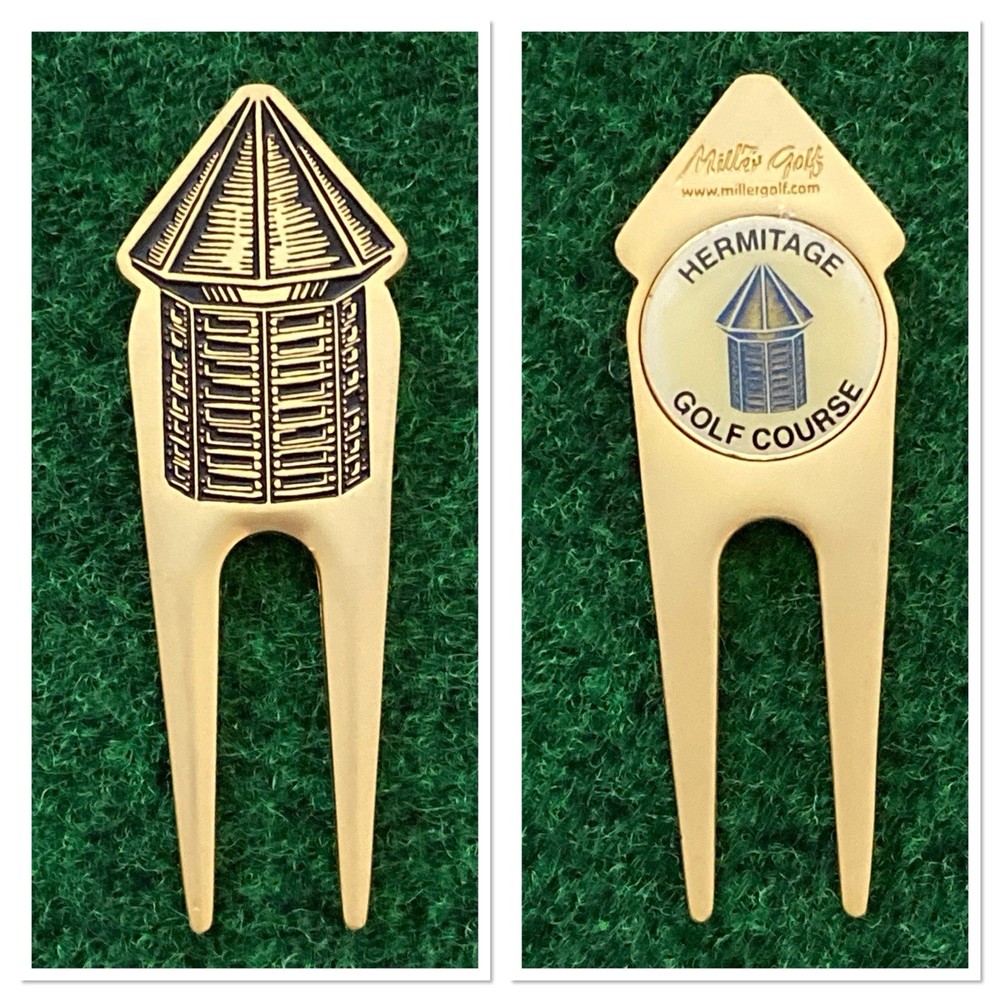 HERMITAGE GOLF COURSE Logo Double Sided Divot Tool