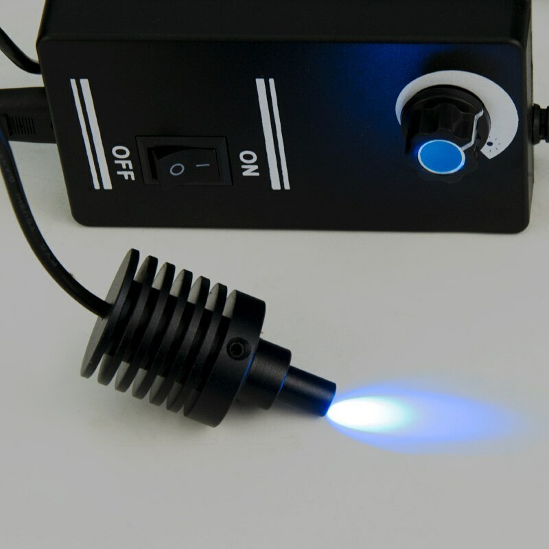 Adjustable LED Coaxial Light Source Microscope Spot Lamp Brightness 90V-240V