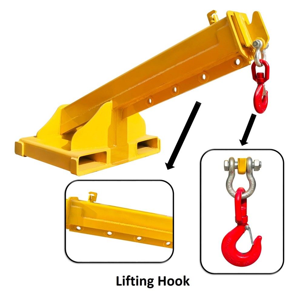 4Ton Fork Extension Lifting Crawler Crane Telescopic Boom Lifting Arm Hoisting