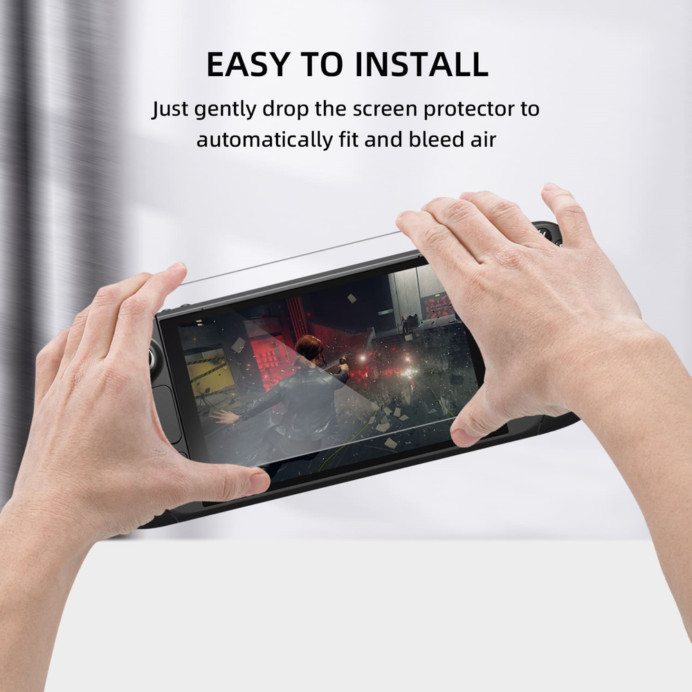 2 Pieces Tempered Glass Screen Protector with Package for Steam Deck