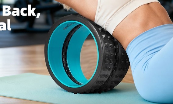 GymCope Back Roller Back Pain Relief & Stretching Deep Tissue Massage Roller