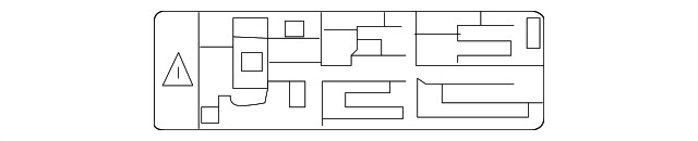 Genuine GM Hybrid High Voltage Information Label 42657324
