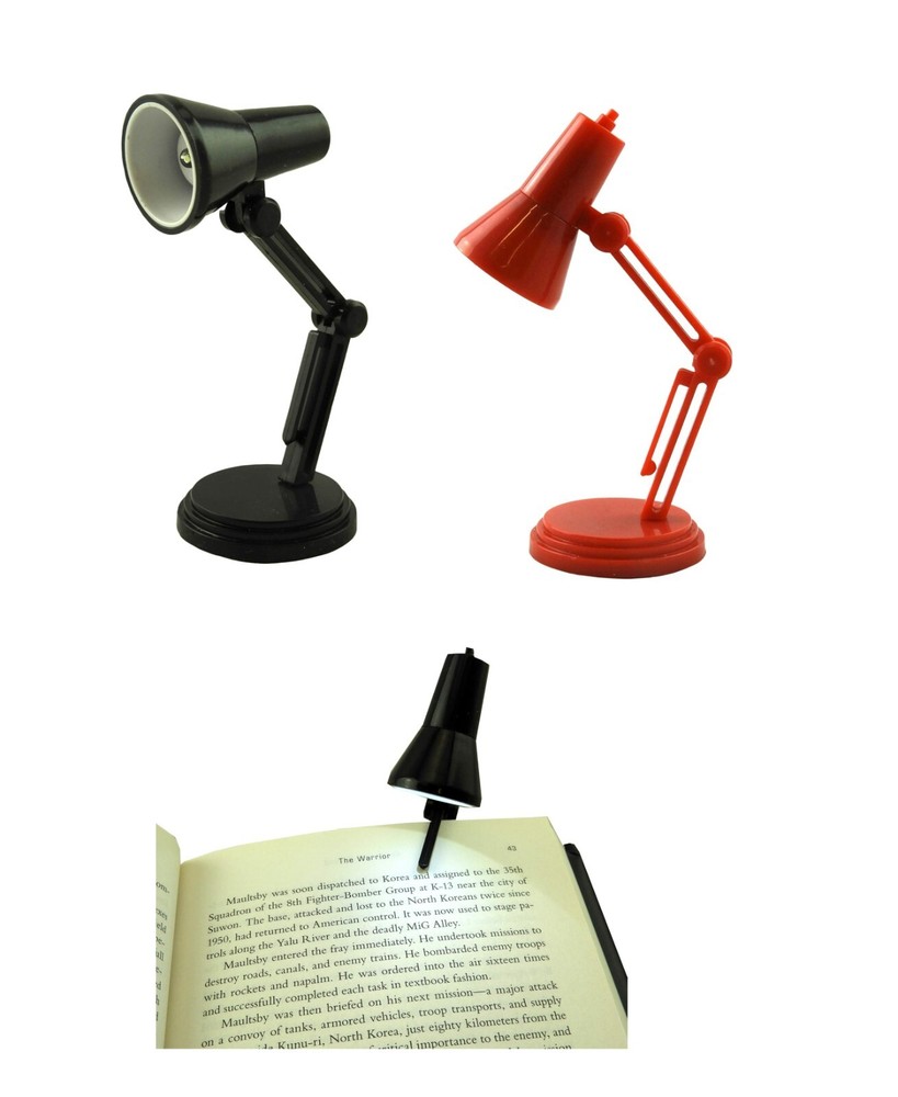 Pack of 2 LED Multi-functional Book Clip Night Lights - Adjustable Portable