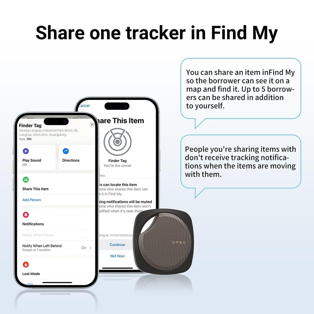 Finder Tag-4 Pack, Invisible Guard Bluetooth Tracker Works with Apple Find My...