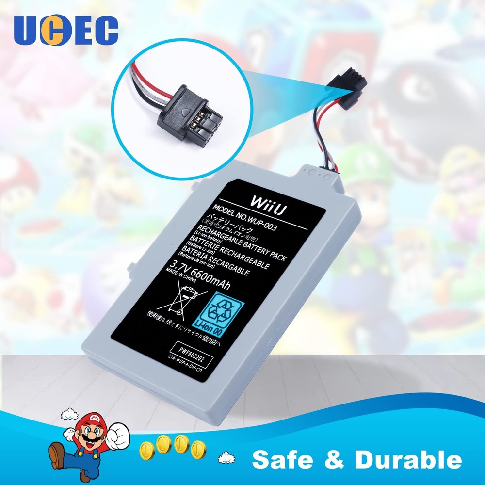 UCEC 6600mAh Gamepad Battery Replacement Rechargeable Pack...