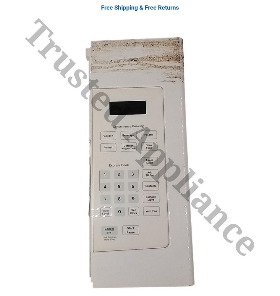 GE Microwave Control Panel Console WB56X29815 WHITE