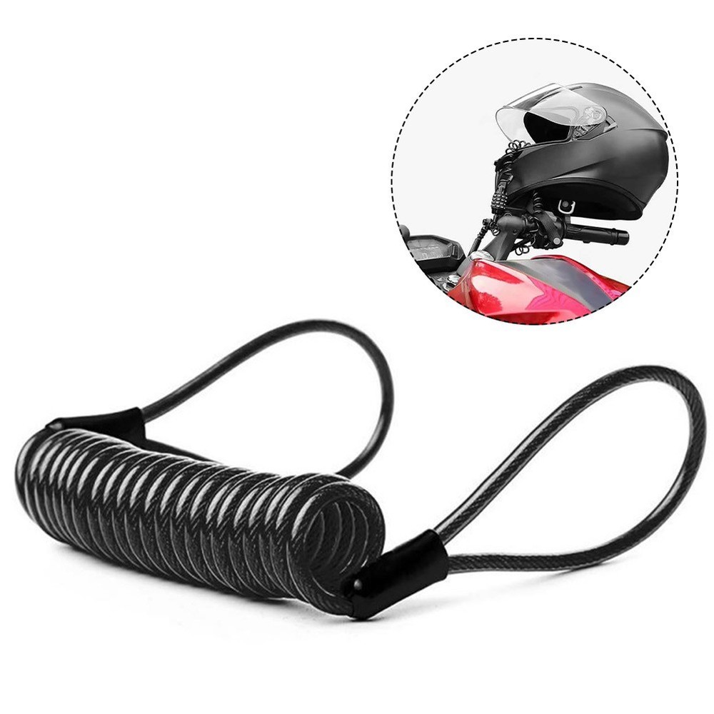 Cable Disc Lock Reminder 1pc Approx. 120cm Car Parts Plastic Scooter Security