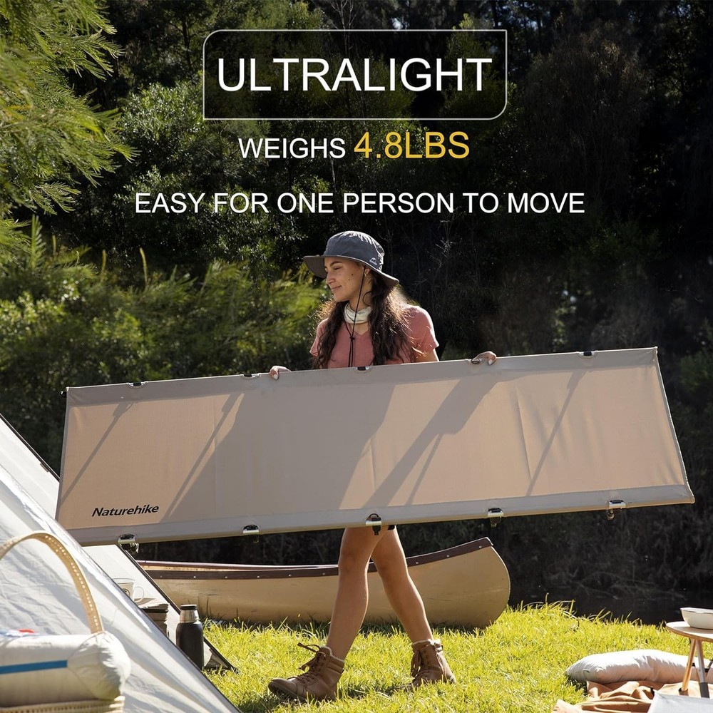 Ultralight Camping Cot, Easy to Assemble Folding Tent Cot, Compact & Protable...