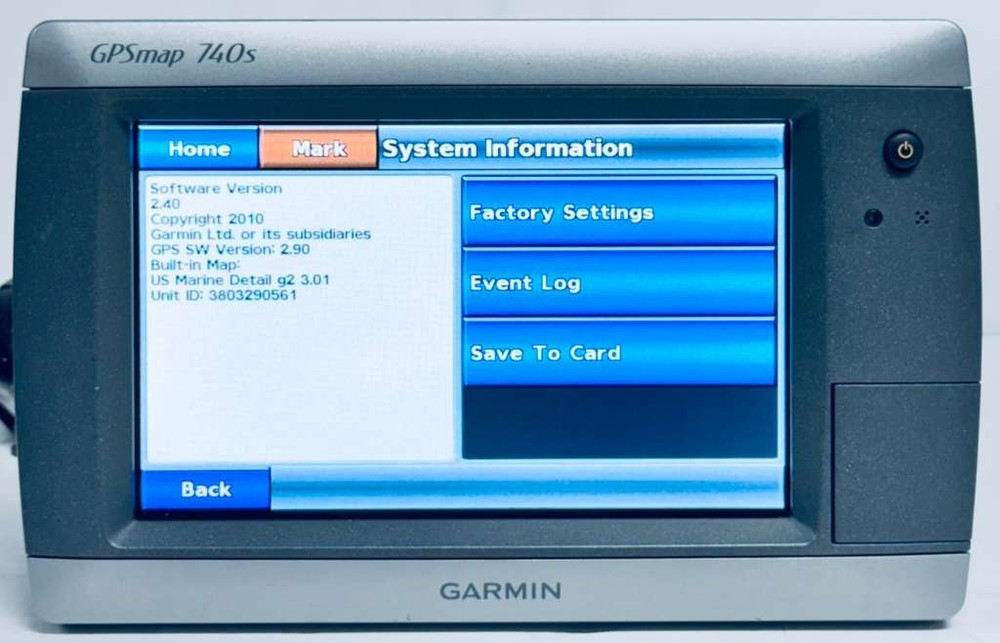 GARMIN GPSMAP 740s Chartplotter Radar Fishfinder Depth Finder