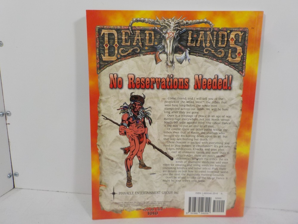 A0318 Deadlands Ghost Dancers Softcover Sourcebook RPG Pinnacle