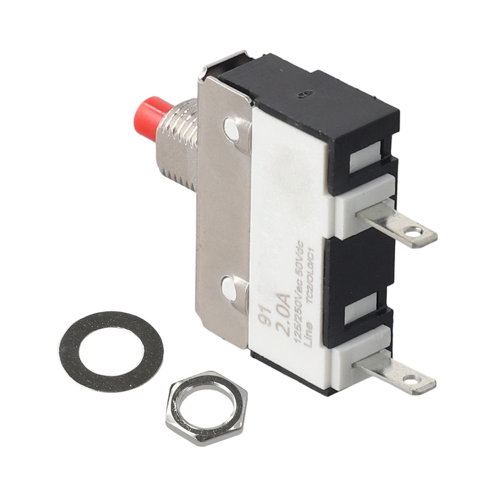 2A Manual Reset Thermal Switch for Overcurrent Protection in DC Circuits