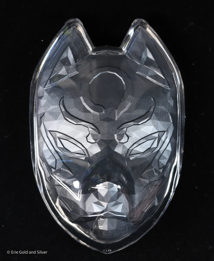 2023 Japanese Kitsune Traditional Mask 2 oz Silver Stacker