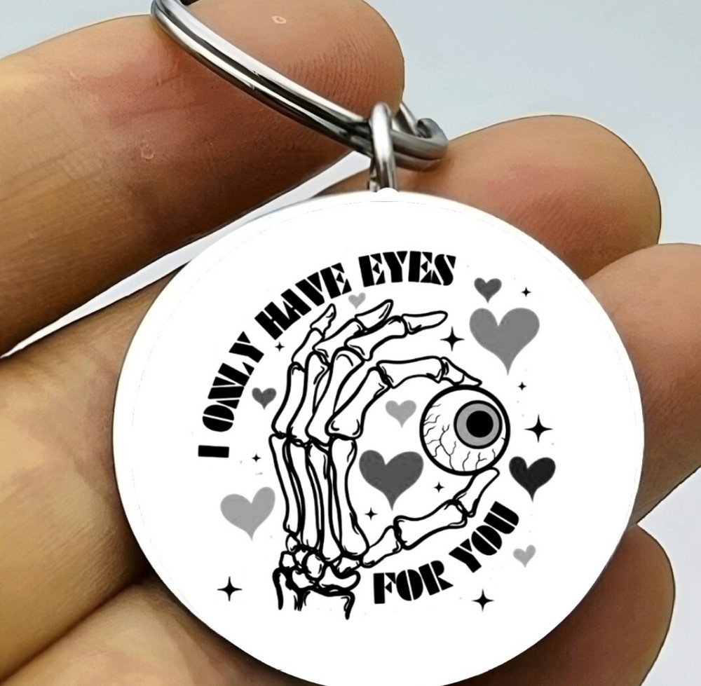 Skelton Have  Eyes On You Keychain
