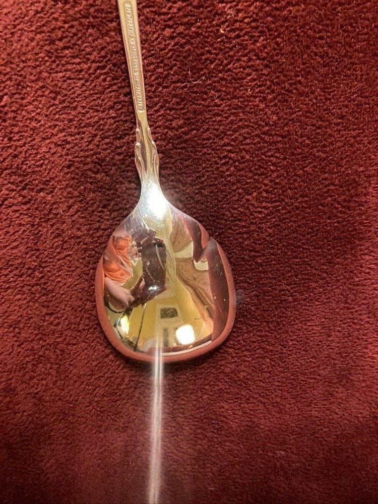International Silver Candy dish and spoon in original box