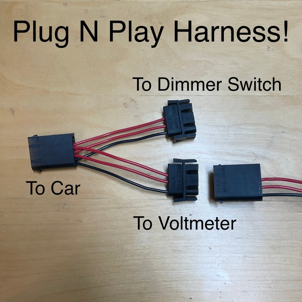E36 Voltmeter Dimmer Panel PLUG-N-PLAY
