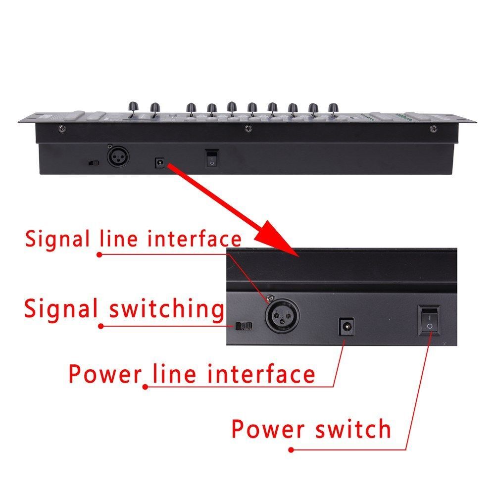 192 Channels Controller DMX512 Console DJ Club Stage Lighting Show DMX Operator