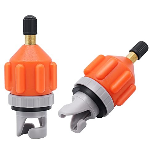 2PACK Inflatable Stand Up Paddleboard (SUP) Pump Adaptor -Universal Orange
