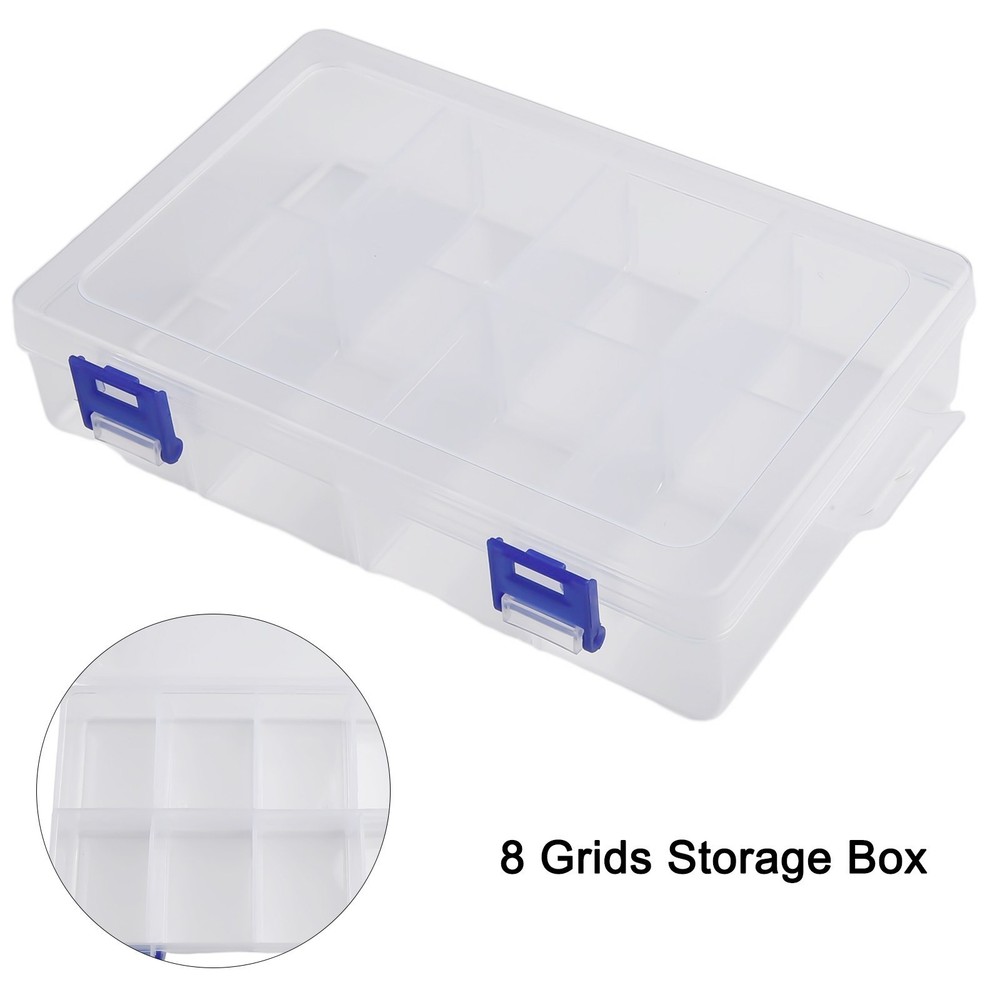 Earring Storage Box Container Adjustable Compartment Jewelry Organizer